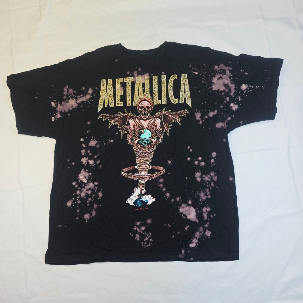 Metallica Careful What You Wish Band Graphic T Shirt Size 2xL 80s/90s Rock